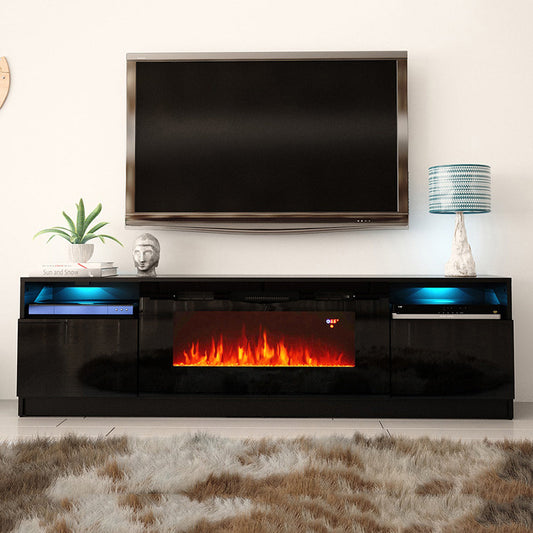 York 02 Electric Fireplace 79" TV Stand