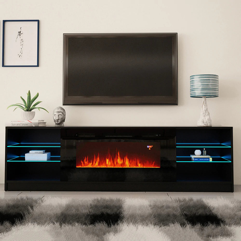 Boston 01 Electric Fireplace 79" TV Stand