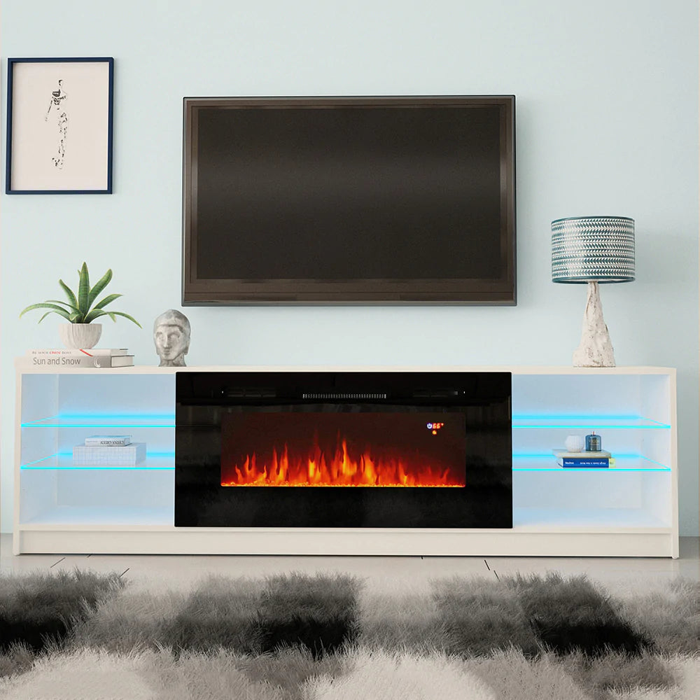 Boston 01 Electric Fireplace 79" TV Stand