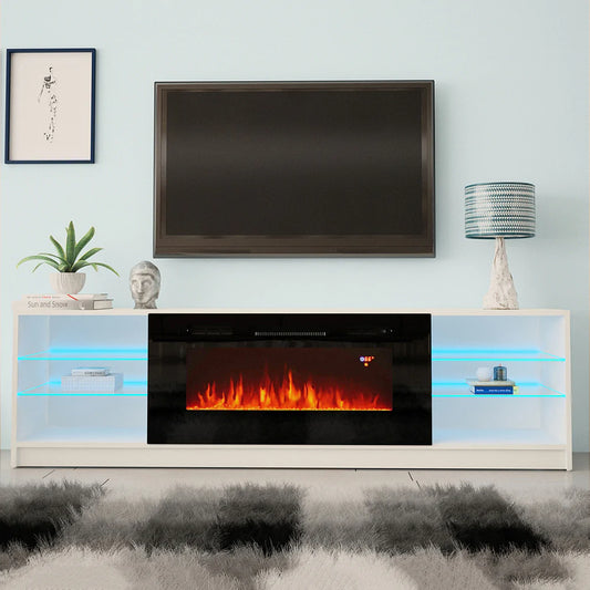 Boston 01 Electric Fireplace 79" TV Stand